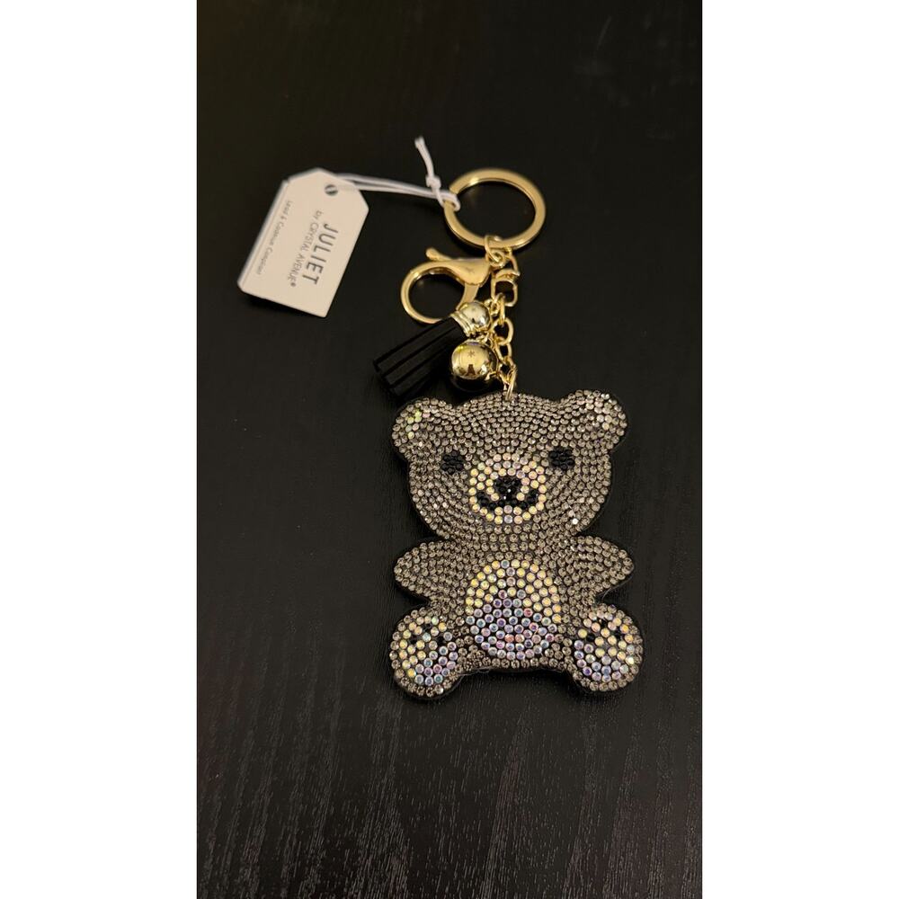 NEW Juliet Bling Rhinestone Keychain - Teddy Bear